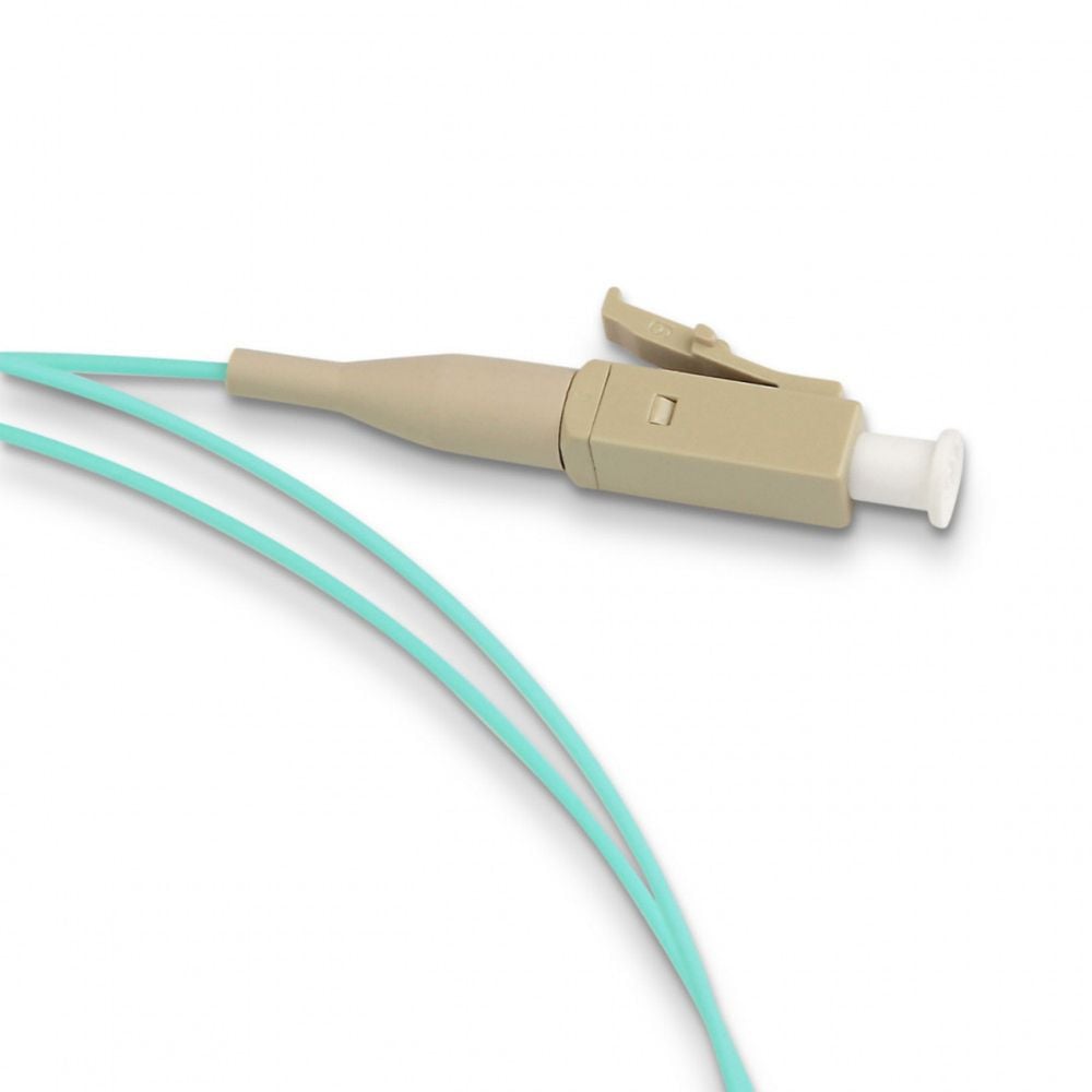Кабельная сборка Hyperline FPT-B9-503-LC/PR-1M-LSZH-AQ Пигтейл волоконно-оптический MM 50/125 (OM3), LC, 1м, LSZH 