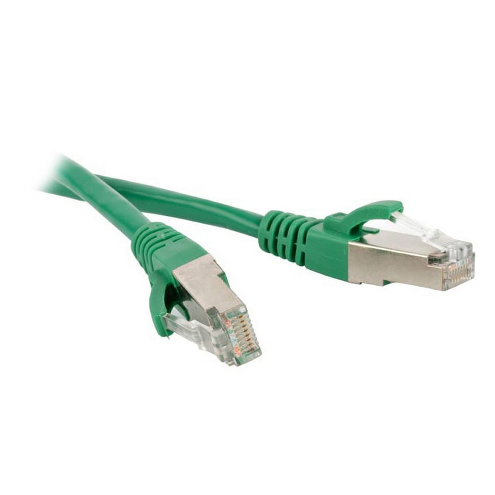 Кабельная сборка Hyperline PC-LPM-STP-RJ45-RJ45-C5e-10M-LSZH-GN Патч-корд F/UTP, экранированный, Cat.5е (100% Fluke Component Tested), LSZH, 10м, зеленый