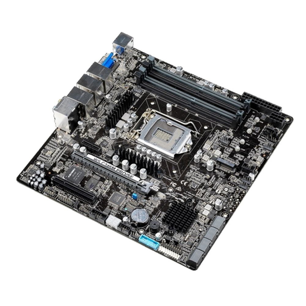 Материнская плата ASUS WS C246M PRO/SE LGA1151 mATX 4xDDR4 PCIEx16 PCIEx8 PCIEx1 M.2 DP HDMI VGA 2xGLAN {5} (981742)