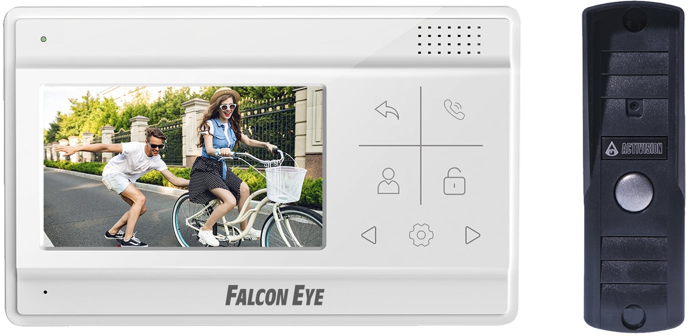 00-00294521 Комплект домофона Falcon Eye Vela + AVP-505  PAL  темно-серый