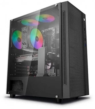 Компьютер IRU Game 520B5G TWR Ryzen 5 5600 (3.5) 16Gb SSD 512Gb RX 6600 8Gb Free DOS GbitEth 650W черный (2061477)