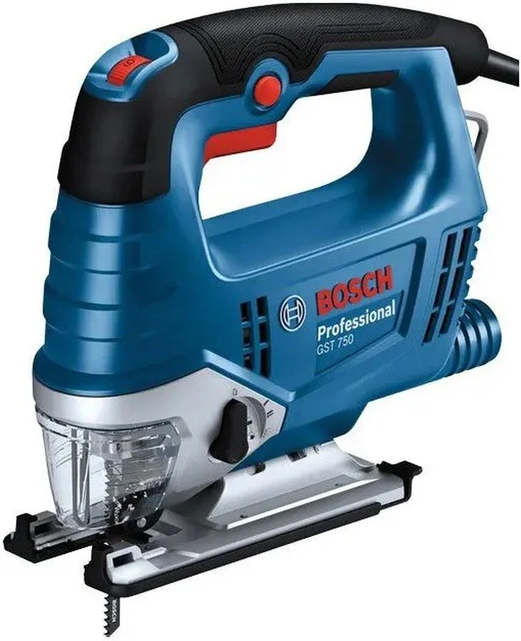06015B4121 Лобзик Bosch GST 750 520Вт 3200ходов/мин от электросети  (кейс в комплекте)