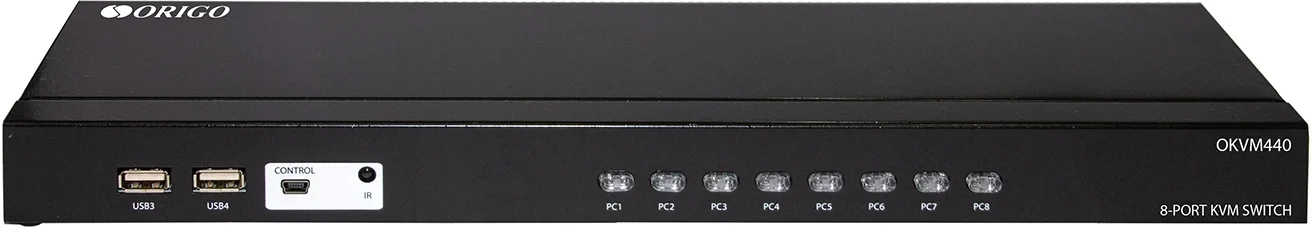 Переключатель KVM Origo OKVM440/A1A, 8-портовый с портами VGA и USB