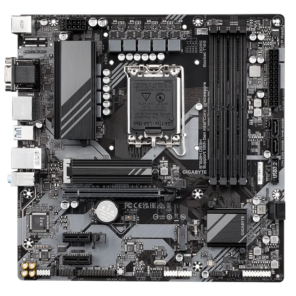Gigabyte B760M DS3H {Soc-1700, Intel B760, 4xDDR5-4800 mATX, Ret}