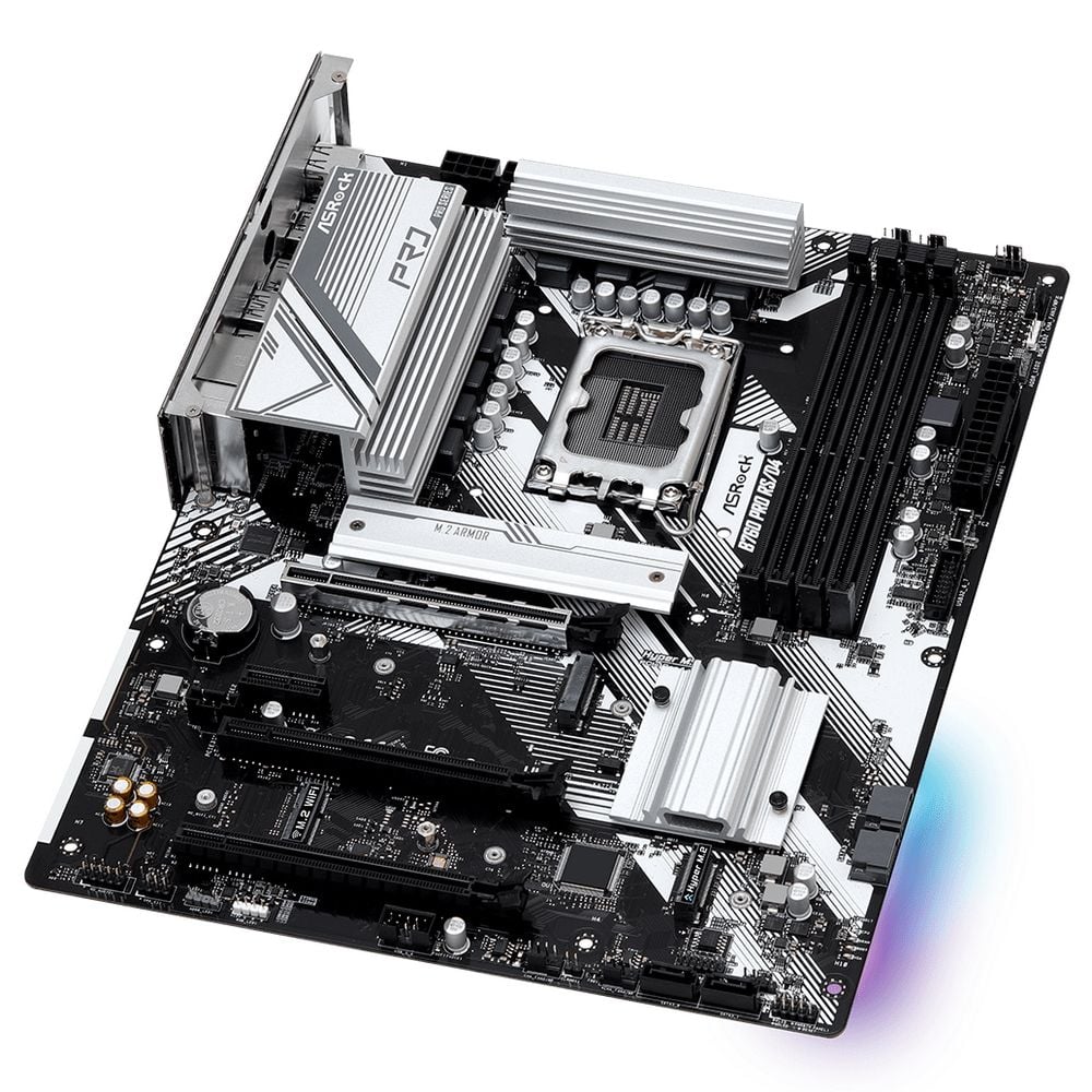 Asrock B760 PRO RS/D4 LGA1700 4xDDR4 4xSATA RAID 2xM.2 HDMI DP ATX