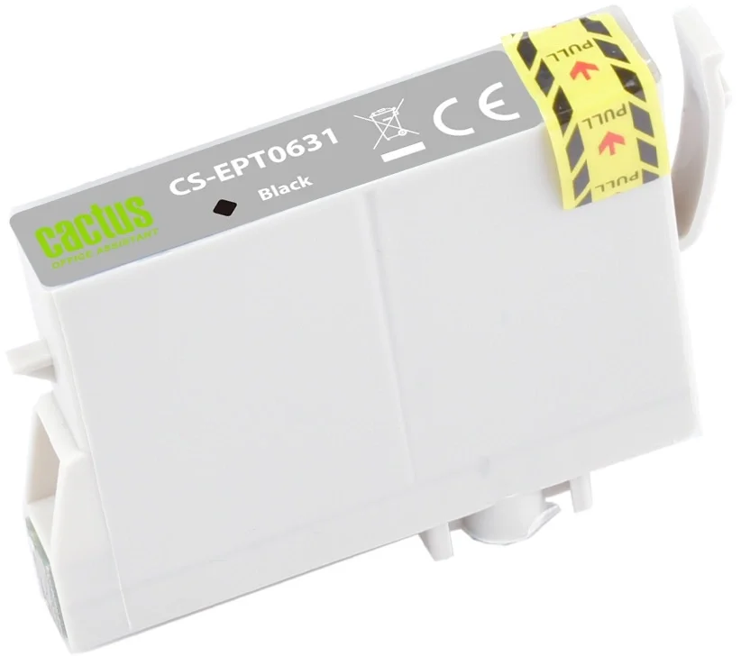 Картридж струйный Cactus CS-EPT0631 T0631 черный (14мл) для Epson Stylus C67/C87/CX3700/CX4100/CX4700 с чипом