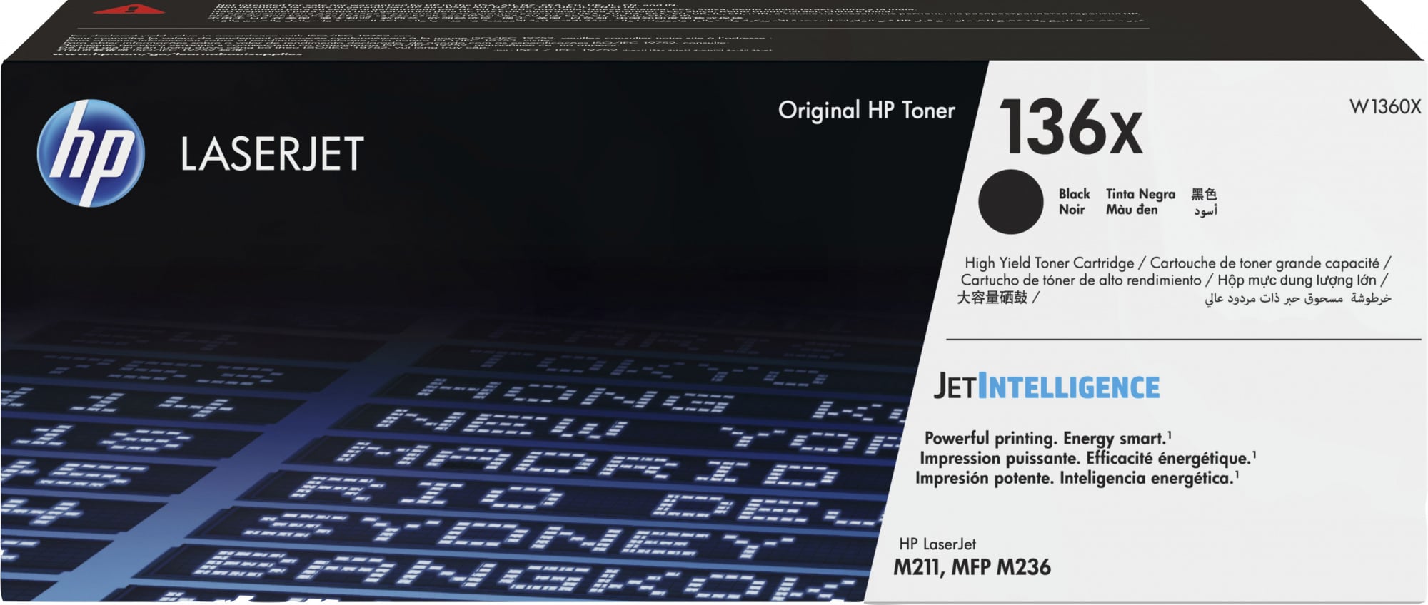 Картридж лазерный HP 136X W1360X черный бар.в компл. (2600стр.) для HP LJ M211d/MFP M236