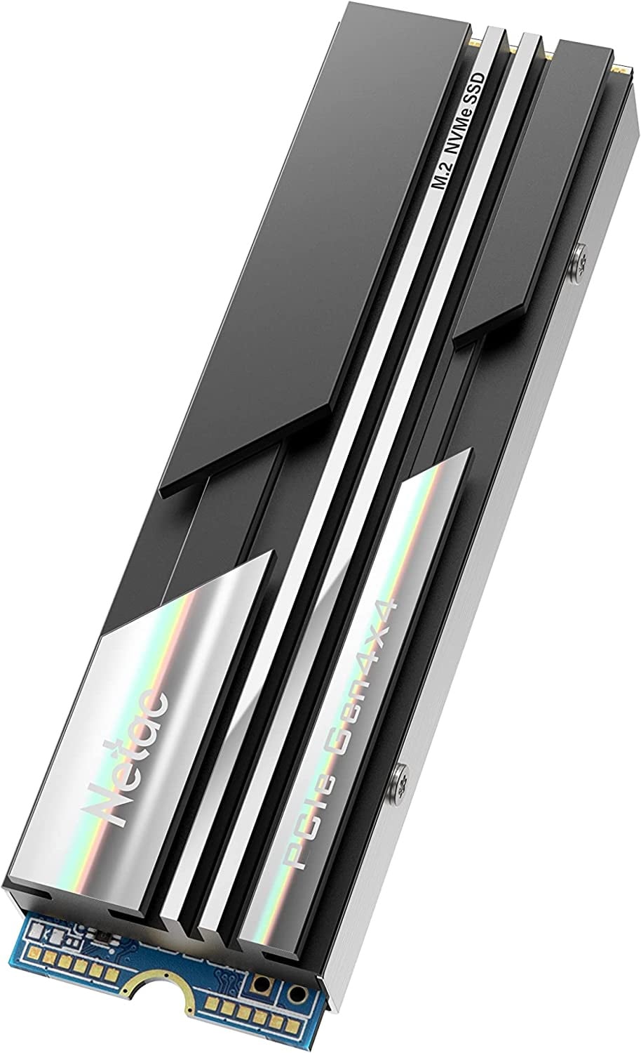 SSD накопитель Netac SSD NV5000 1TB PCIe 4 x4 M.2 2280 NVMe 3D NAND, R/W up to 5000/4400MB/s, IOPS(R4K) 400K/530K, TBW 640TB, with heat sink, 5y wty
