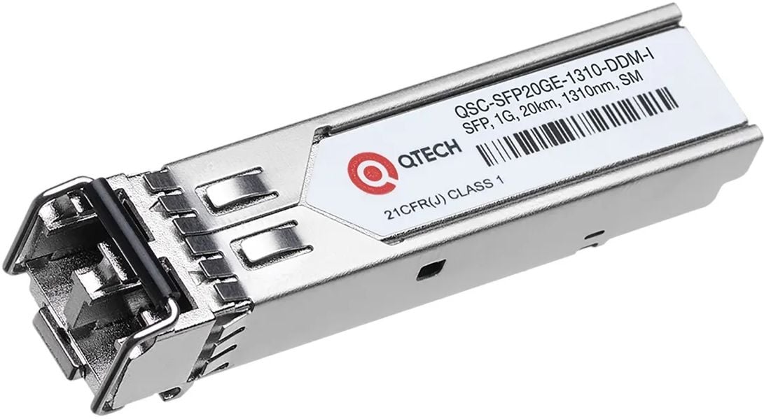 Трансивер QTech QSC-SFP20GE-1310-DDM-I оптич. SFP SM 1Гбит/с Tx:1310нм Rx:1310нм до 20км