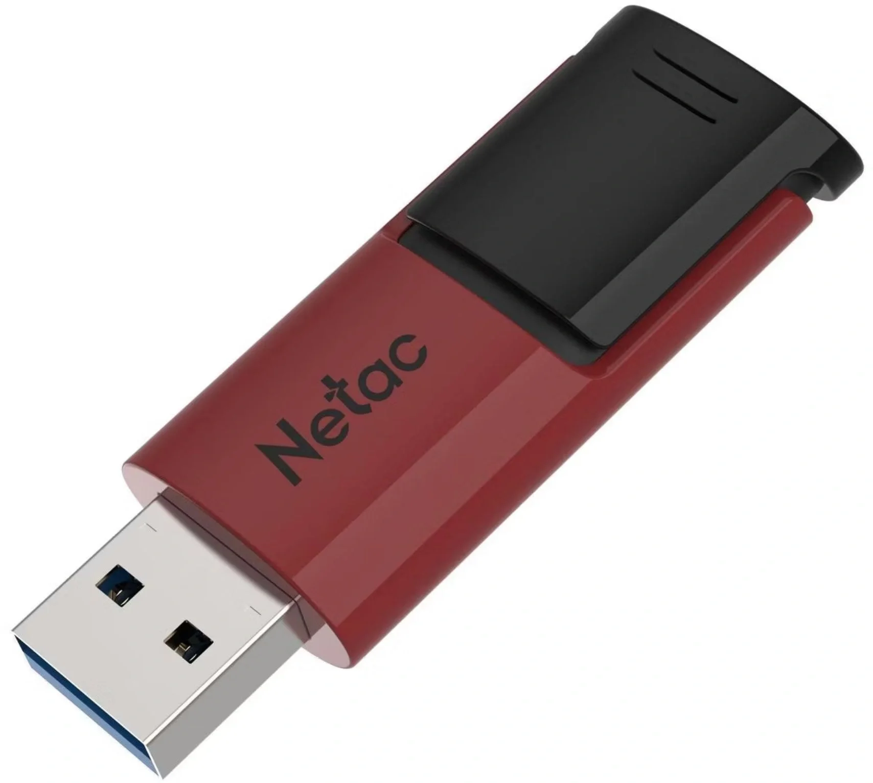 Носитель информации Netac U182 Red 128GB USB3.2 Flash Drive, retractable (replaced NT03U182N-128G-30RE)