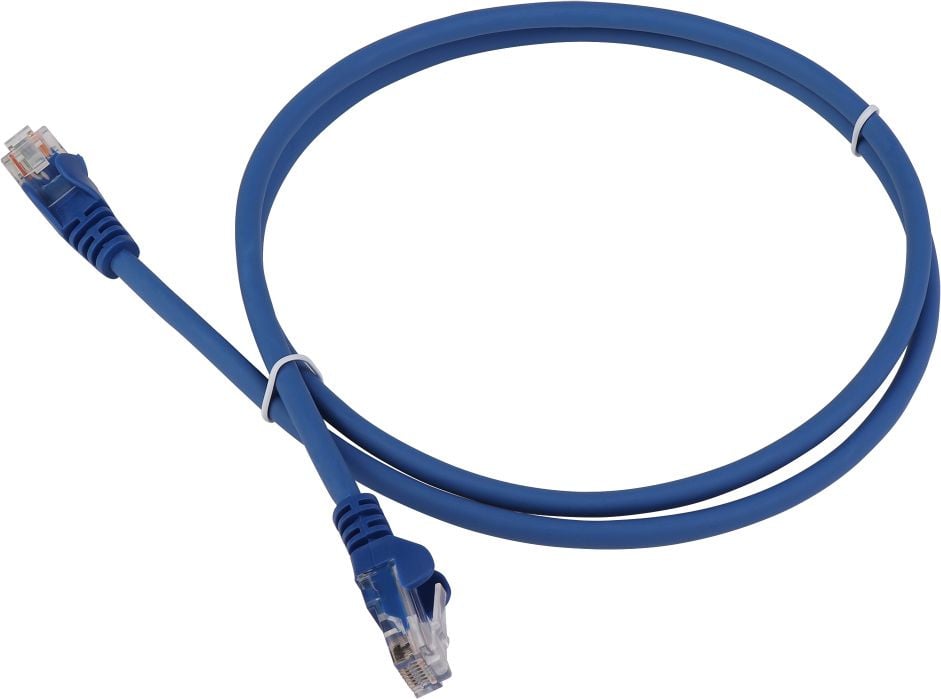Патч-корд LANMASTER - LAN-PC45, UTP, кат. 6, 2 x RJ-45, RJ-45 - RJ-45, LSZH, синий, 2 м, LAN-PC45/U6-2.0-BL