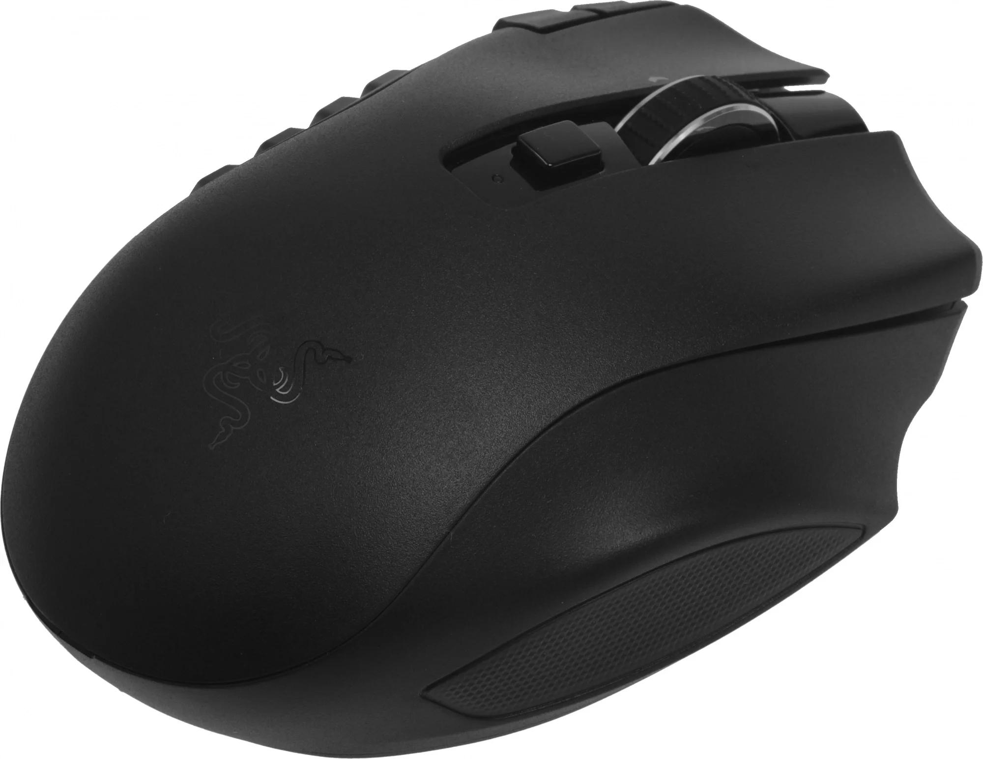 RZ01-03600100-R3G1 - Компьютерная мышь, Razer, Naga V2 HyperSpeed, RZ01-03600100-R3G1, Игровая для MOBA и MMO игр, Оптическая 16000dpi (сенсор 5G), 3 сменные боковые панели с конфигурациями на 2, 6 и 12 кнопок(19 + 1) программируемые кнопки (с 12-кнопочной панелью), Подсветка Chroma настраиваемая 16.8 млн цветов, беспроводная, USB, Чёрная