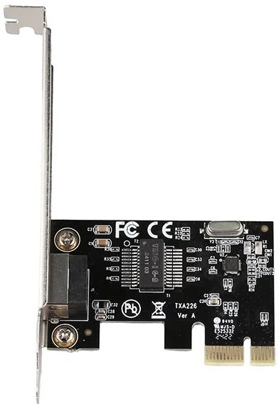 Сетевой адаптер PCIe Origo ON200/A1A, PCI-E, 1x1000Base-T (низкопрофильная и стандартная планки в комплекте)