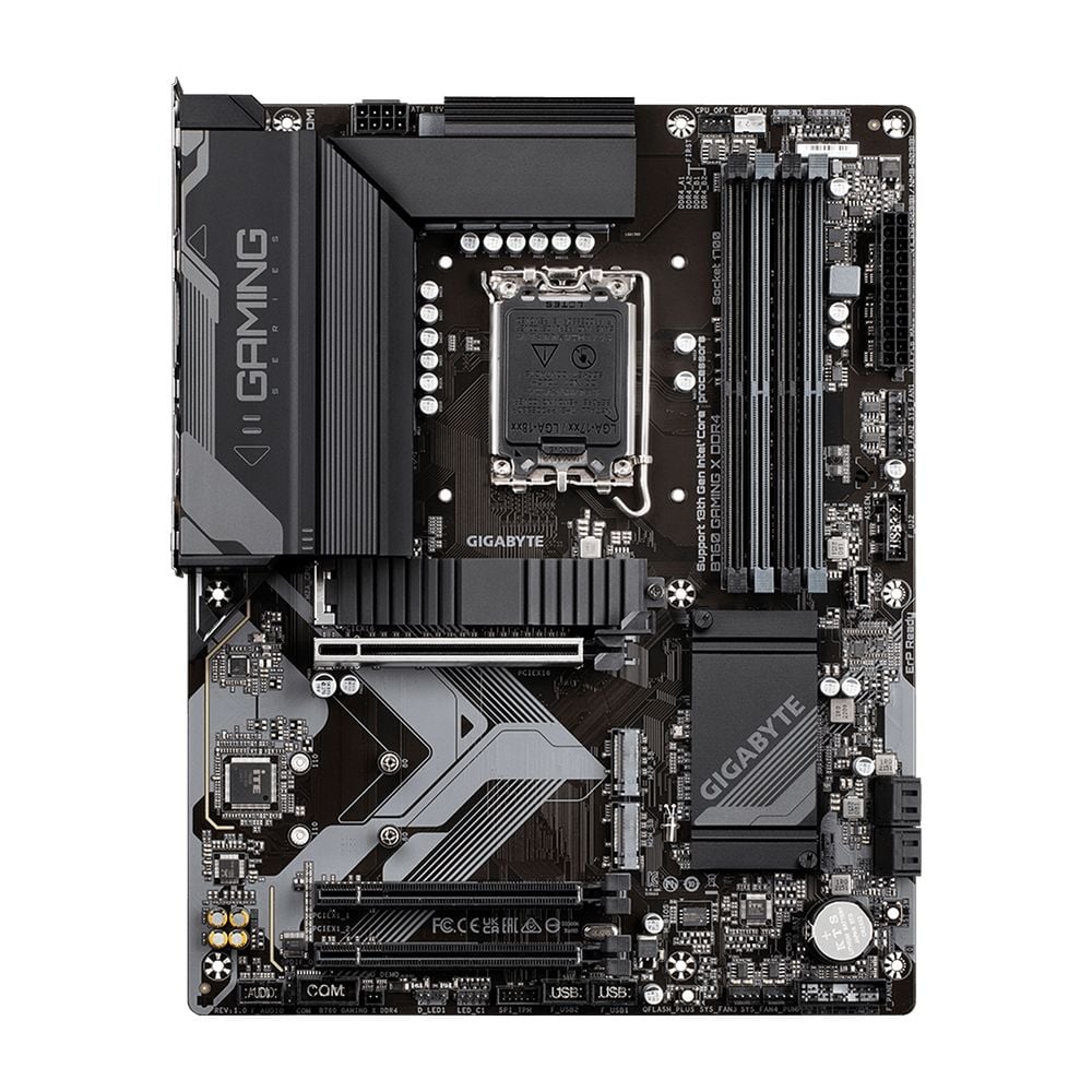 Материнская плата Gigabyte OEM B760 GAMING X DDR4, Socket 1700, Intel®B760, 4xDDR4-3200, HDMI+DP, 3xPCI-Ex16, 4xSATA3(RAID 0/1/5/10), 3xM.2, 8Ch Audio, 2.5GLan, (4+4)xUSB2.0, (4+2)xUSB3.2, (0+1)xUSB3.2 Type-C™, ATX, RTL oem