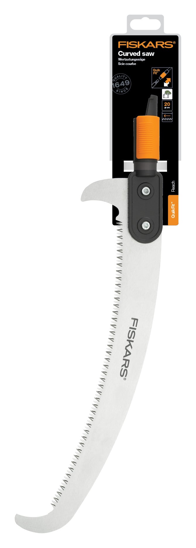 1000691 Пила садовая  Fiskars QuikFit черный/оранжевый