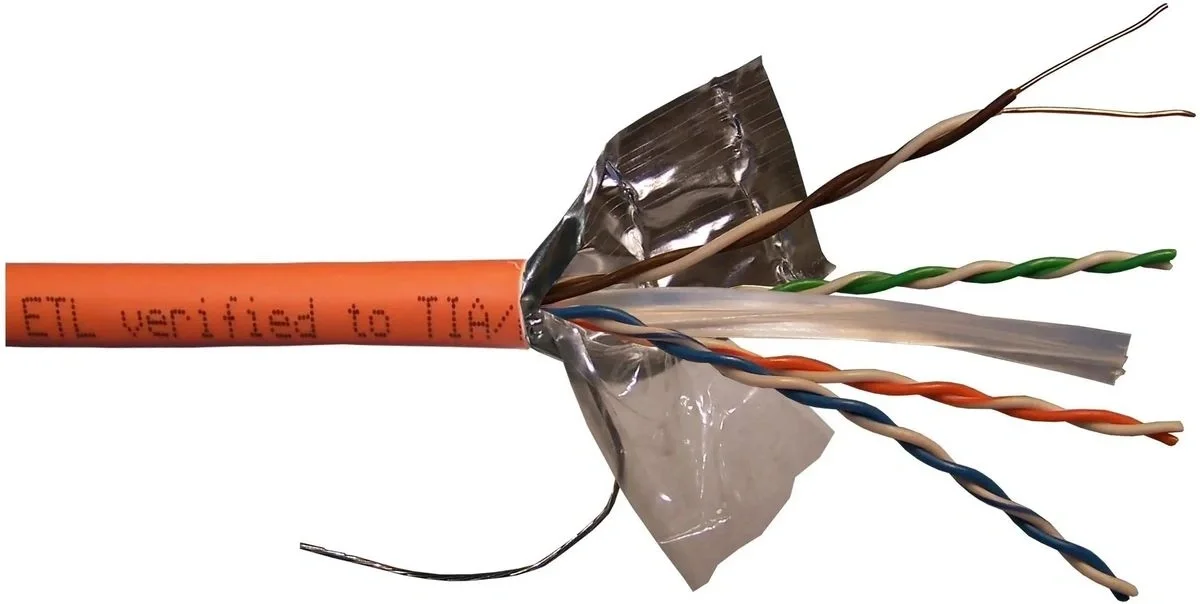 LAN-6EFTP-HFLT-OR Кабель информационный Lanmaster  кат.6 FTP 4 пары 23AWG LSZH  внутренний 305м оранжевый
