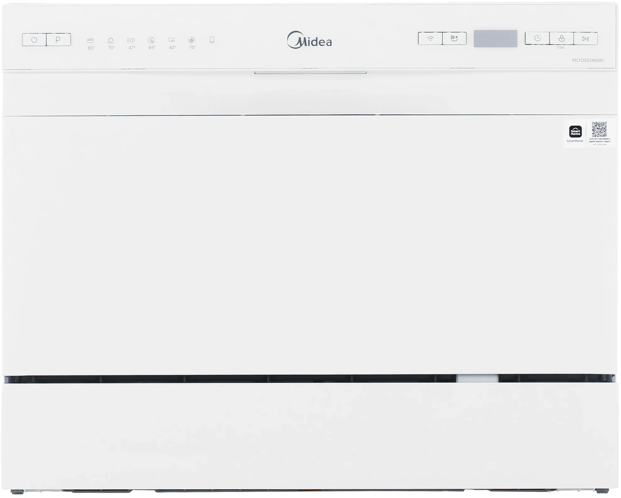 Посудомоечная машина Midea MCFD55S450Wi, компактная, настольная, 55см, белая