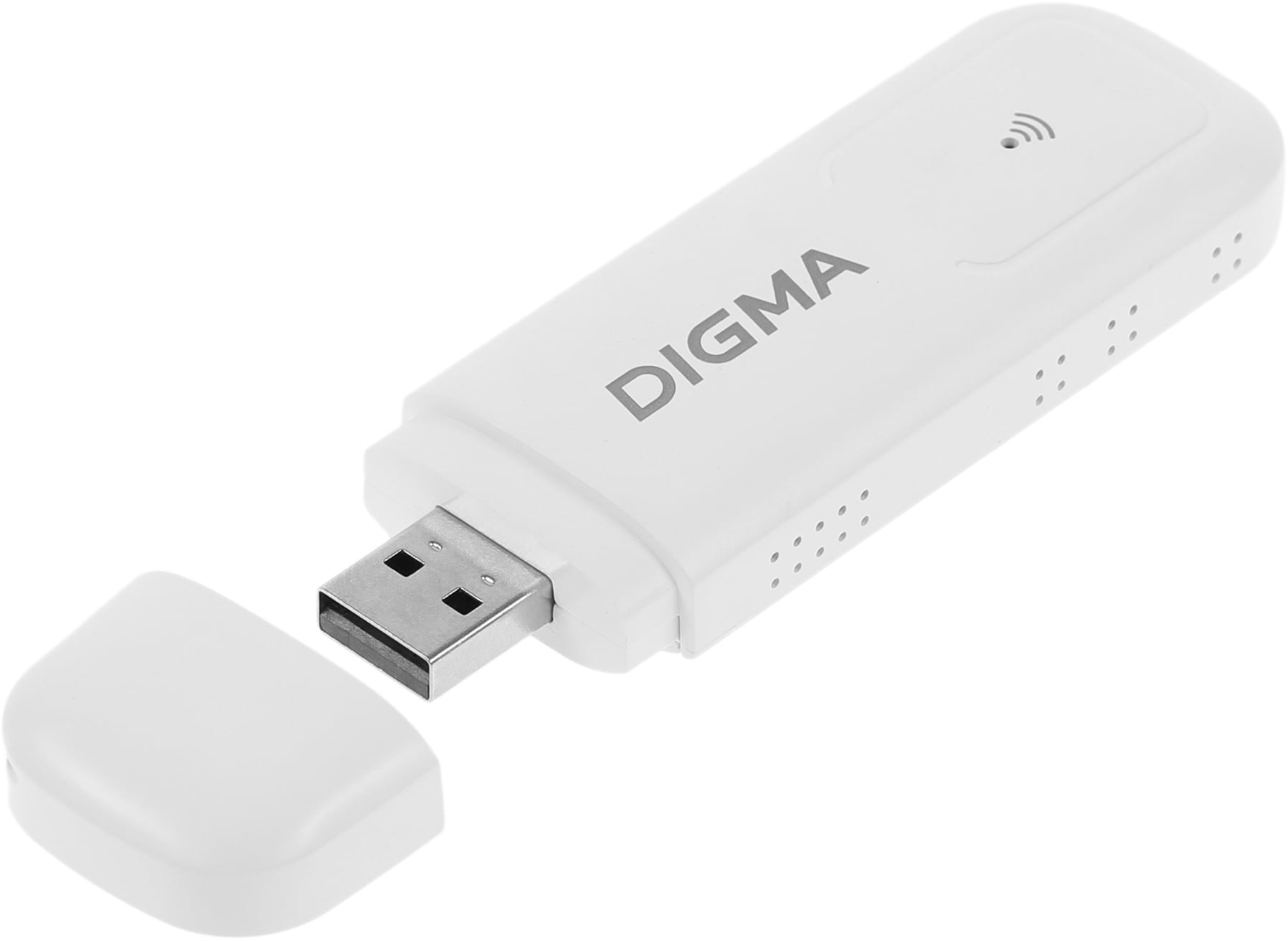 DW1960WH Модем 3G/4G Digma Dongle Wi-Fi DW1960 USB Wi-Fi Firewall +Router  внешний  белый