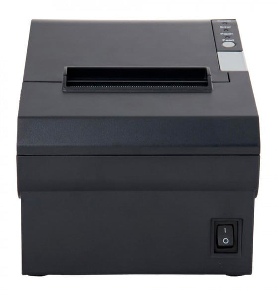 Чековый принтер Mertech G80i прямая термопечать, 203 dpi, 250 мм/сек, Ethernet, RS-232, USB, черный