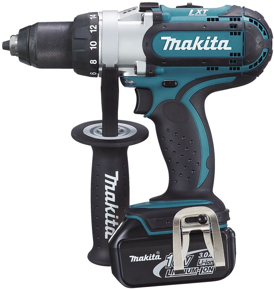 Makita DDF451RFE Дрель аккумуляторная [DDF451RFE]  {18В,2х3Ач Li-ion,БЗП-13мм,0-300\600\1700об\м,80\40Нм,2.1кг,чем}