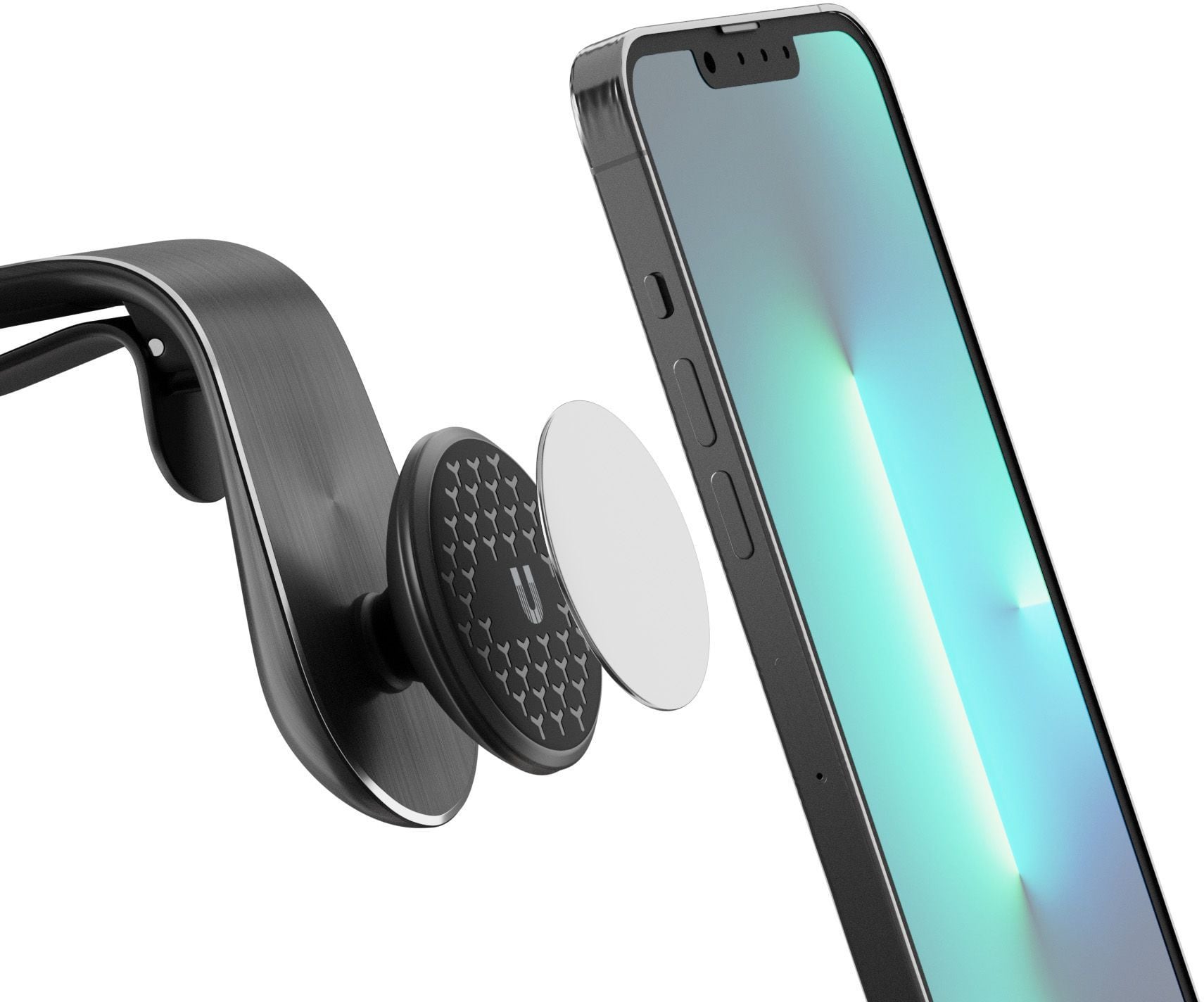 Держатель Uzay UZ-MM-360-BK, магнитный, для смартфонов