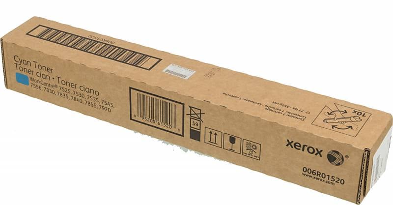 006R01520 - Тонер-картридж, Xerox, 006R01520 (голубой), Для Xerox WorkCentre 7525/7530/7535/7545/7556/7830/7835/7845/7855/7970, 15 000 страниц (А4)