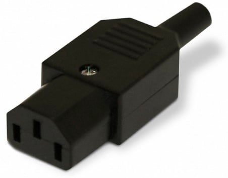Hyperline CON-IEC320C13 Разъем IEC 60320 C13 220В 10A на кабель (плоские контакты внутри  разъема),  прямой