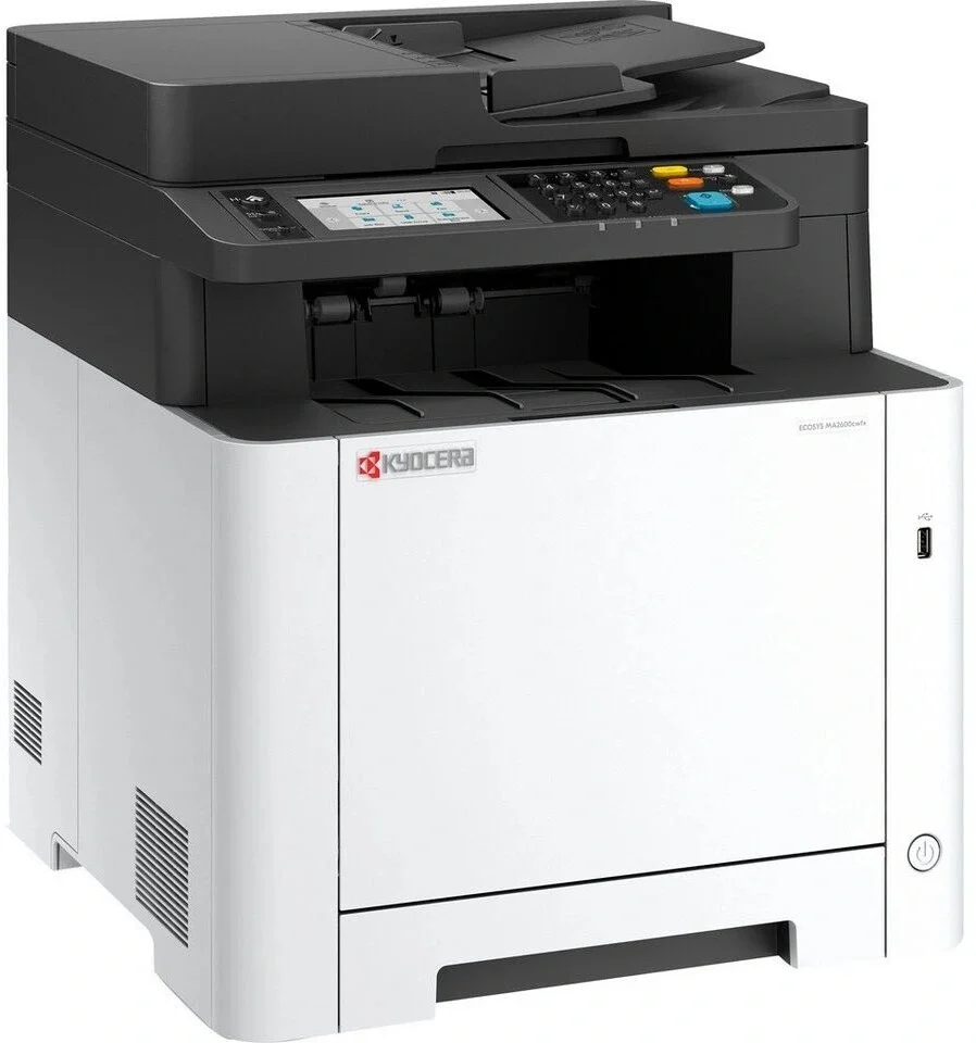 МФУ лазерное Kyocera ECOSYS MA2600cwfx, (цветной, А4, принтер/сканер/копир/факс, 1200dpi, 26ppm, 1Gb, ADF50, Duplex, Lan, USB, WiFi) (110C0D3NL0/110C0D3NL1) (замена M5526cdw)