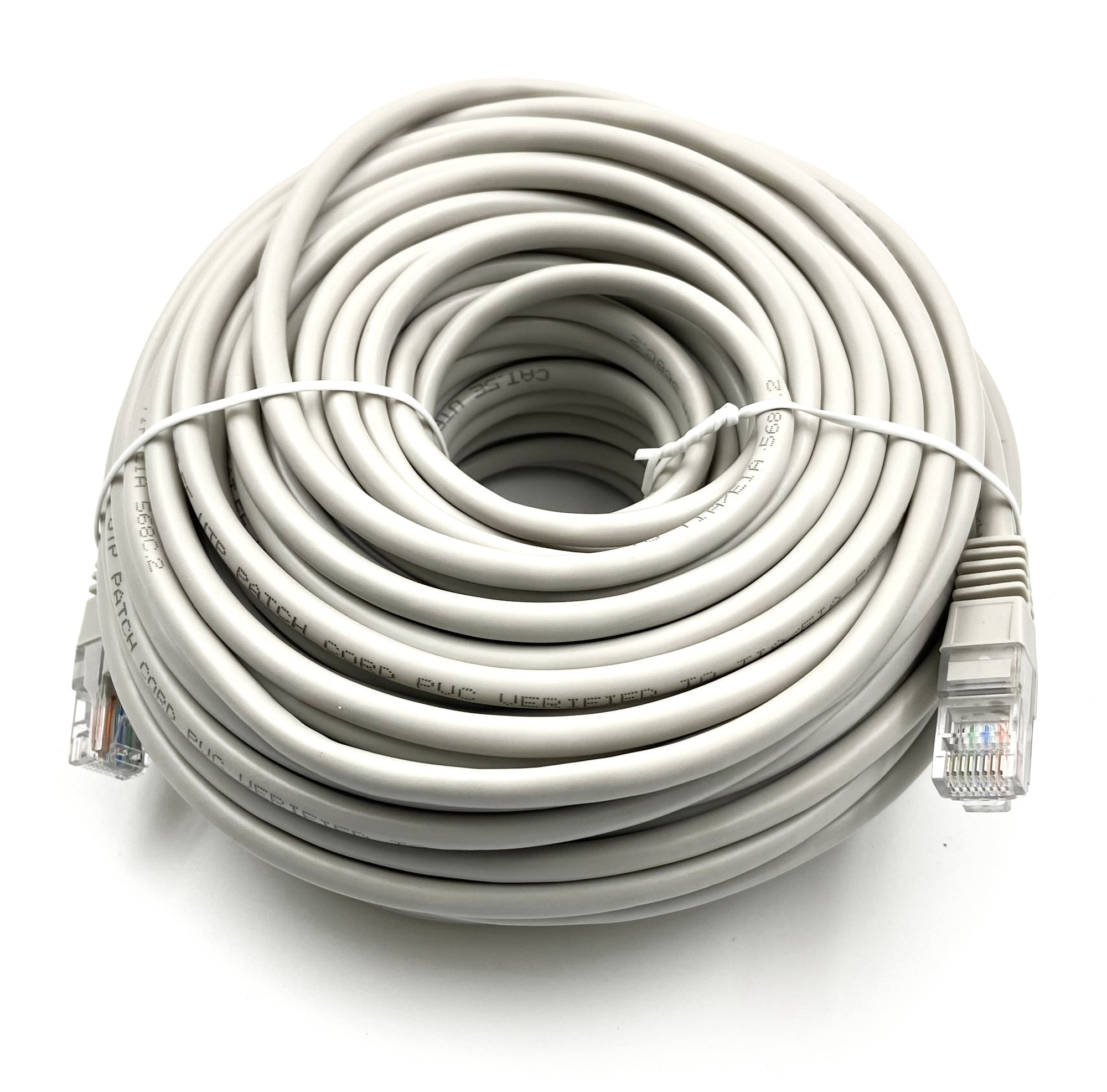 Патч-корд Buro UTP-5E-30M-G, UTP Cat.5e, CCA, 30 м, серый