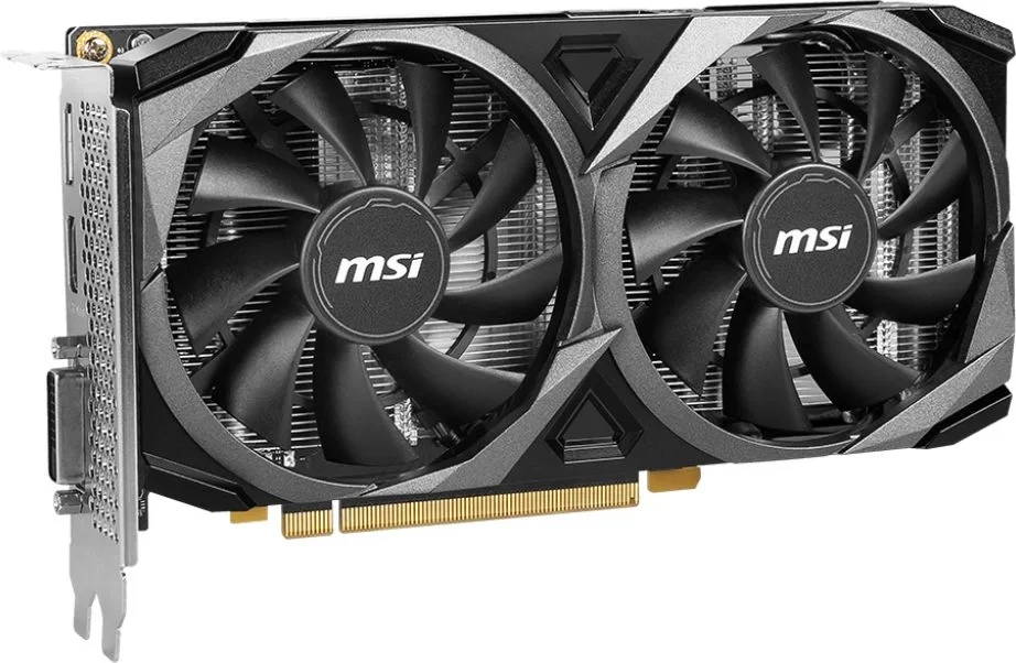 Видеокарта MSI NVIDIA - GeForce RTX 3050 Ventus 2X XS OC, PCI-E 4.0 8x, GDDR6 8GB 128bit, 1x DVI-D, 1x HDMI, 1x DP, max 7680 x 4320 (8K), 115Вт, 205мм, Full Height, RTX 3050 VENTUS 2X XS 8G OC