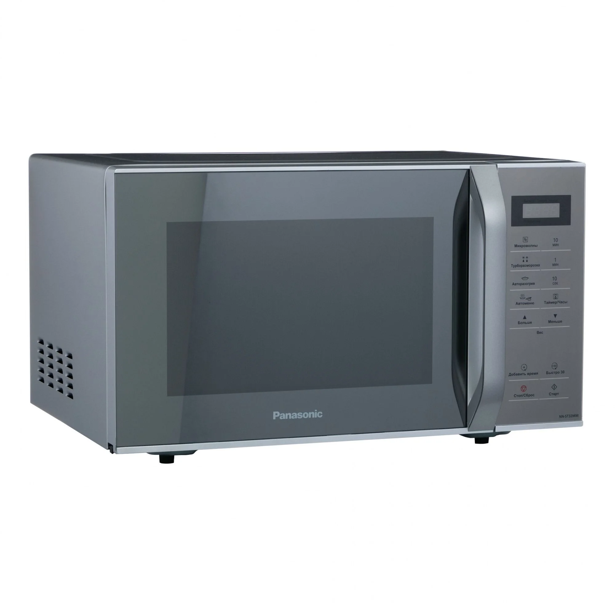 Микроволновая печь Panasonic NN-ST32MMZPE металик, 25 л 800 Вт, переключатели - сенсор
