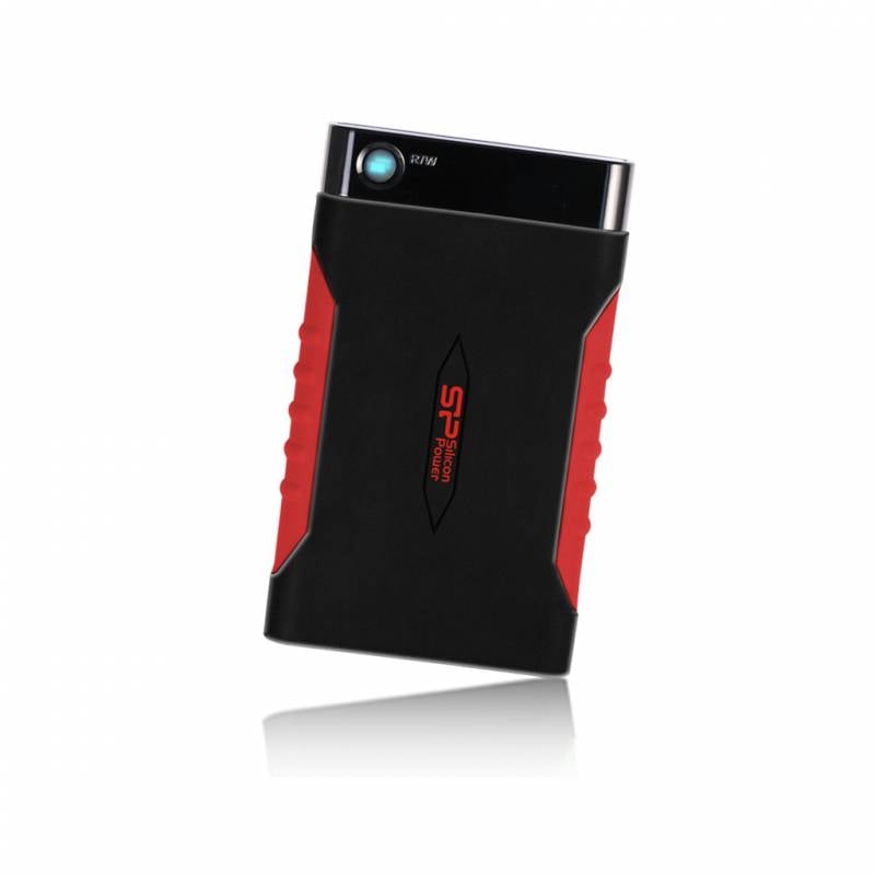 Внешний HDD 2.5" Silicon Power Armor A15, 1TB, USB 3.2 Gen 1 Type-A, 5400 rpm, черно-красный