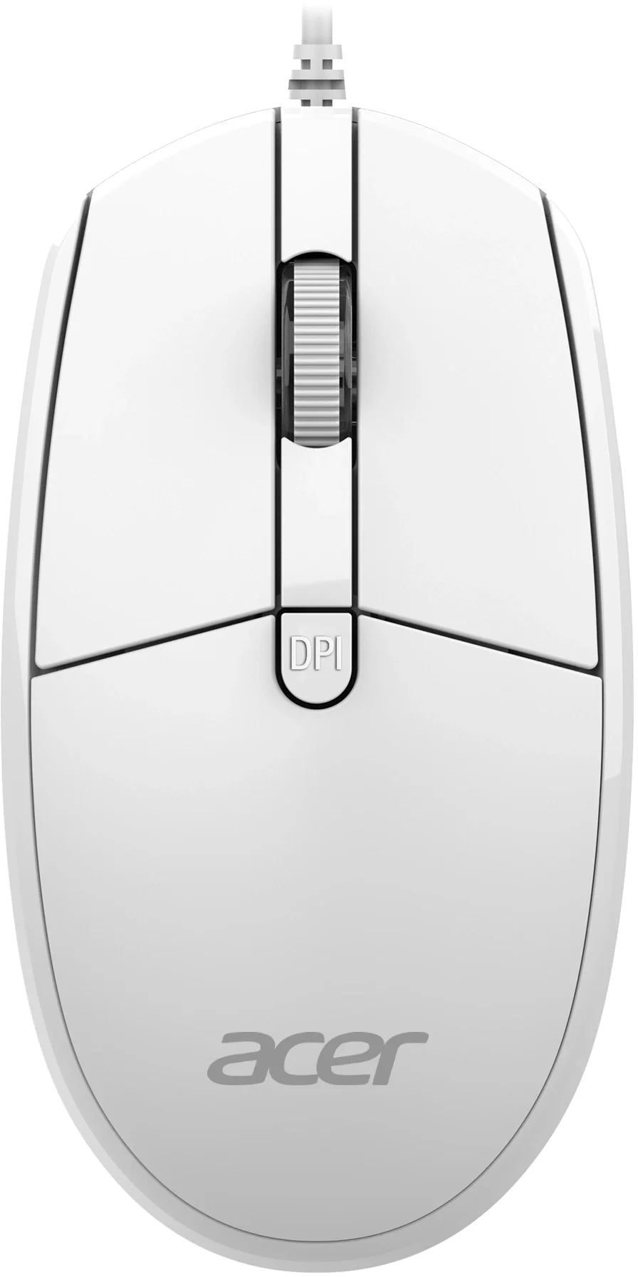 Acer OCC400 [ZL.ACCCC.014] Комплект (клавиатура + мышь)  клав-ра:белый мышь:белый USB проводной