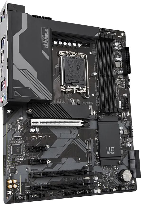 Материнская плата Gigabyte Z790 UD, LGA 1700, Intel Z790, 4xDDR5, 6xSATA, 3xM.2, 1xPCI-E 5.0 x16, 1xPCI-E 4.0 x4, 1xPCI-E 3.0 x1, 1xHDMI, 1xDP, 1x 2.5Gb LAN, 4xUSB-A 2.0, 4xUSB-A 3.2 Gen 1, 1xUSB-A 3.2 Gen 2, 1xUSB-C 3.2 Gen 2x2, 7.1, ATX