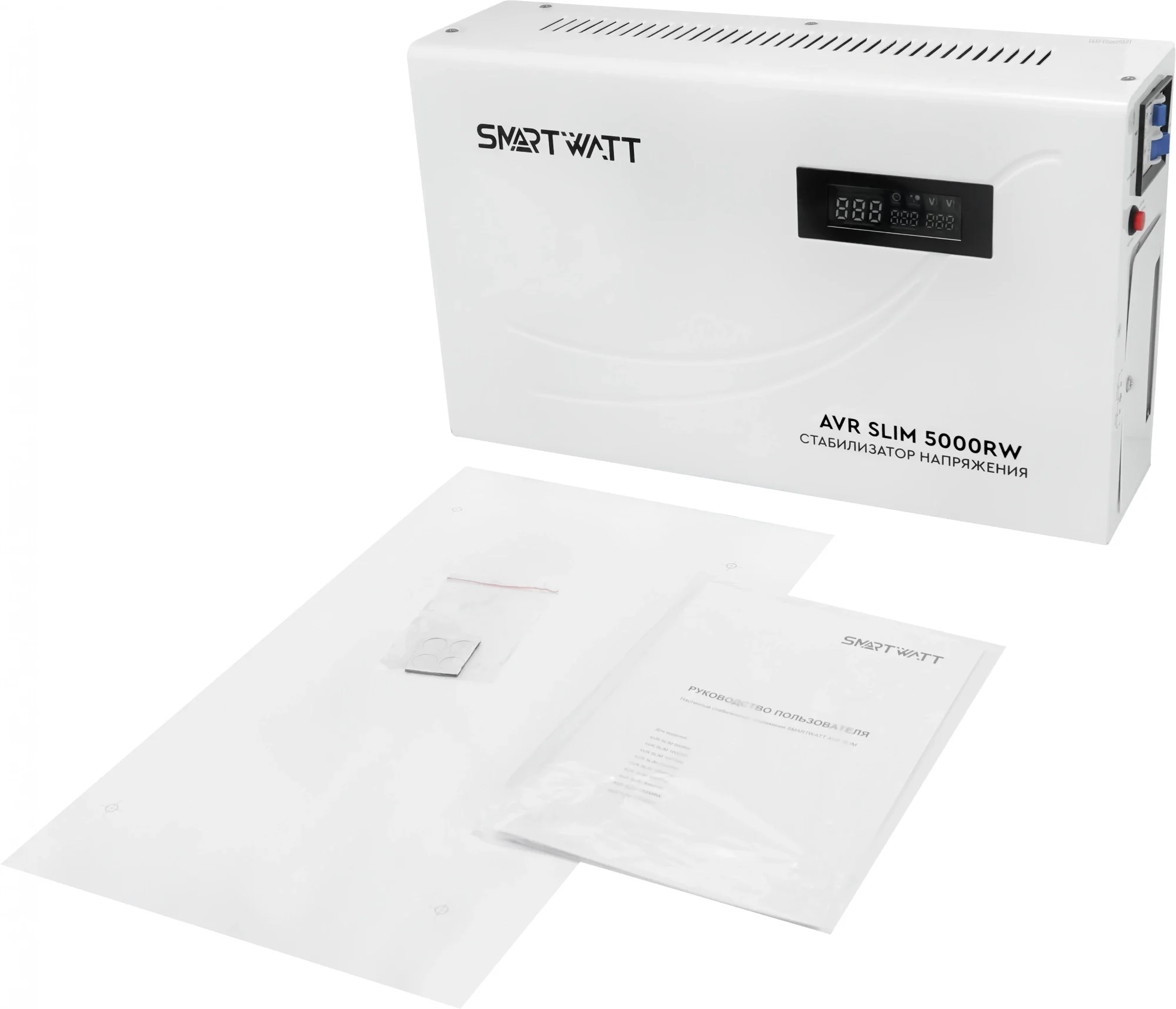Стабилизатор SMARTWATT 4512020310005, AVR Slim 5000RW, 5000 ВА, настенный