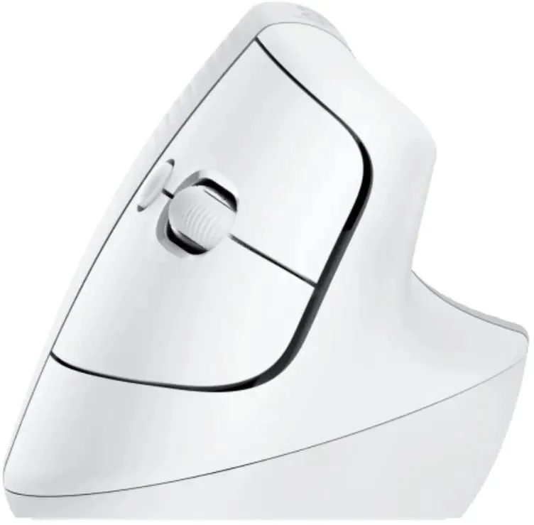 910-006486 Мышь Logitech Lift белый оптическая (4000dpi) silent беспроводная BT/Radio USB для  ноутбука  (5but)