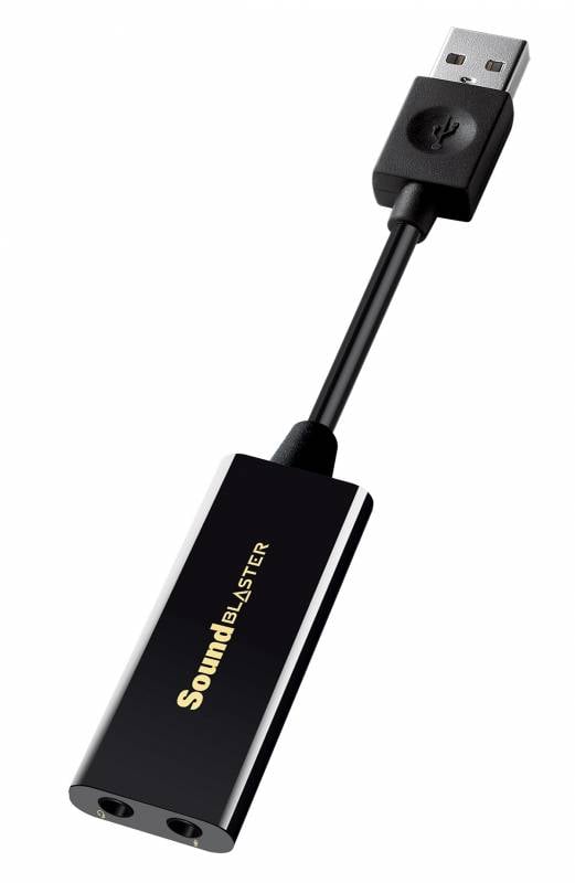 <078775> Звуковая карта внешняя Creative Sound Blaster Play! 3 (USB, 24бит/48кГц, 2.0, 1*Jack3.5-in, 1*Jack3.5-out) [70SB173000000]