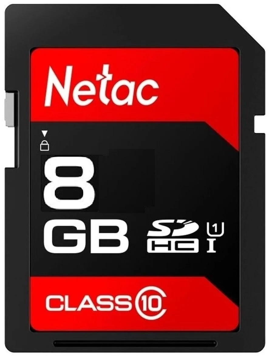 <096250> Карта памяти SD . 8Gb Netac P600 SDHC Class 10 [NT02P600STN-008G-R]