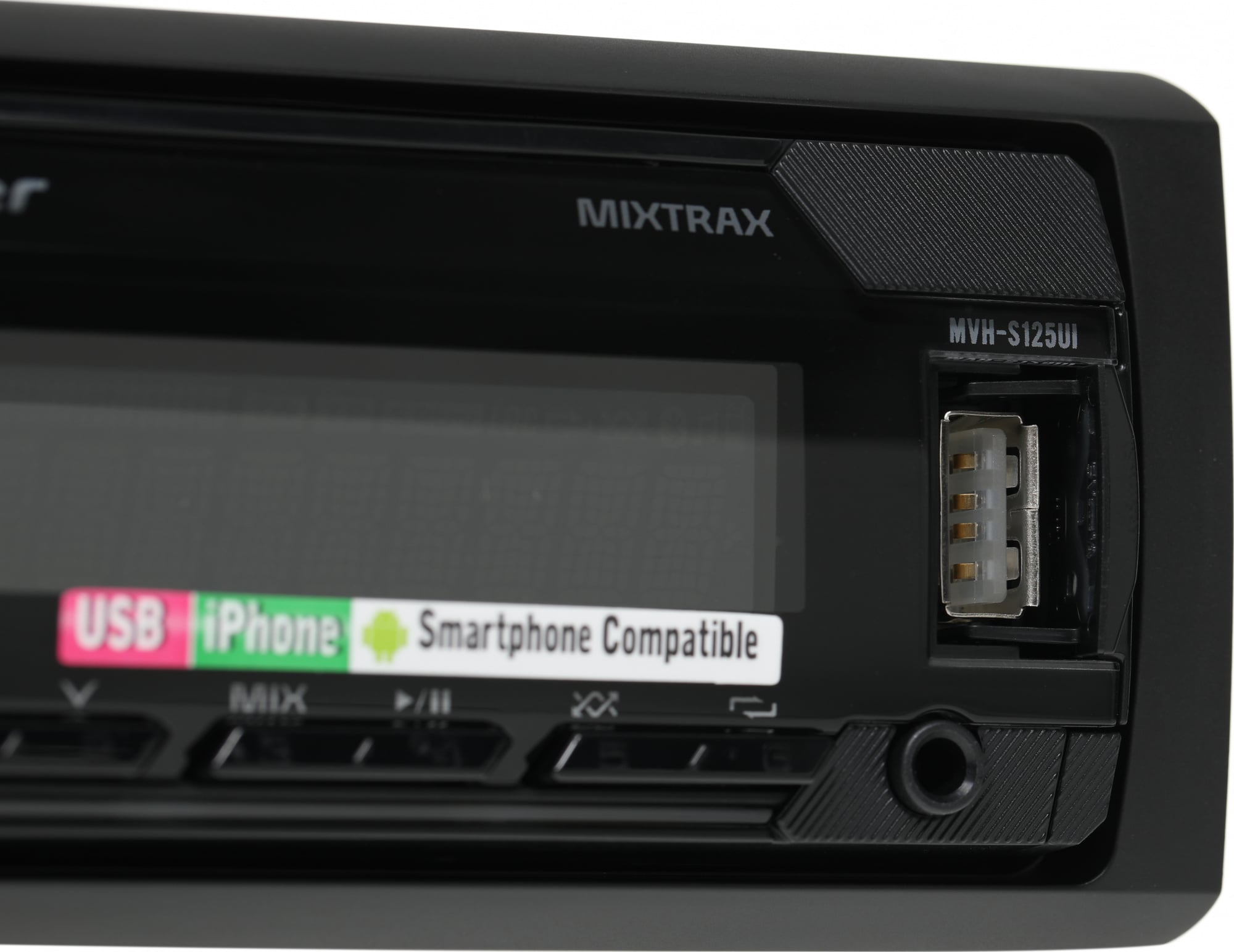 Автомагнитола Pioneer MVH-S125UI 1DIN 4x50Вт ПДУ RDS
