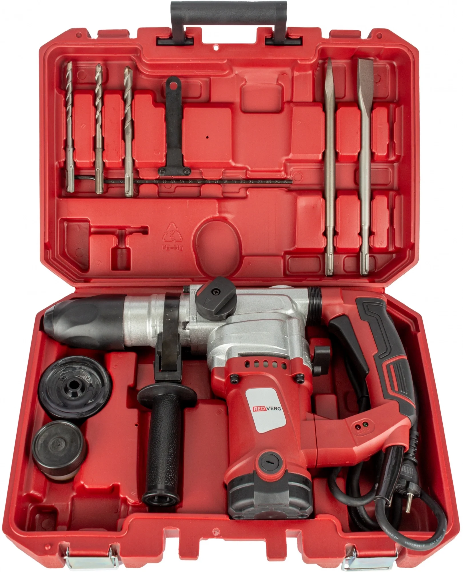 Перфоратор RedVerg RD-RH1200S патрон:SDS-plus уд.:5Дж 1200Вт (кейс в комплекте)