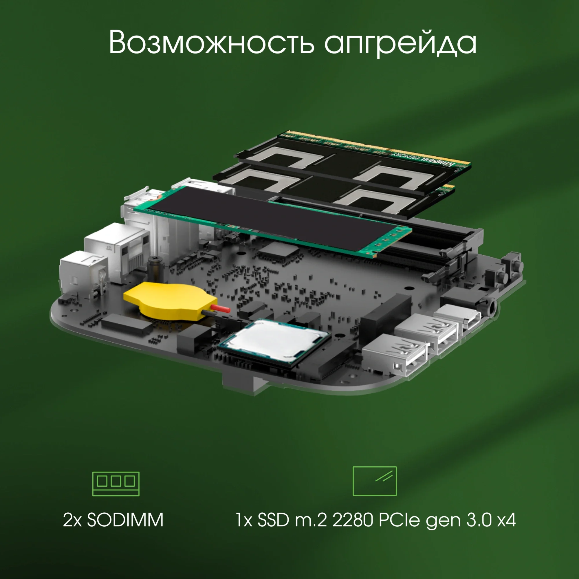 Неттоп Digma Pro Minimax U1 i3 1215U (1.2) 8Gb SSD256Gb UHDG Windows 11 Pro GbitEth WiFi BT 60W темно-серый/черный (DPP3-8CXW01)