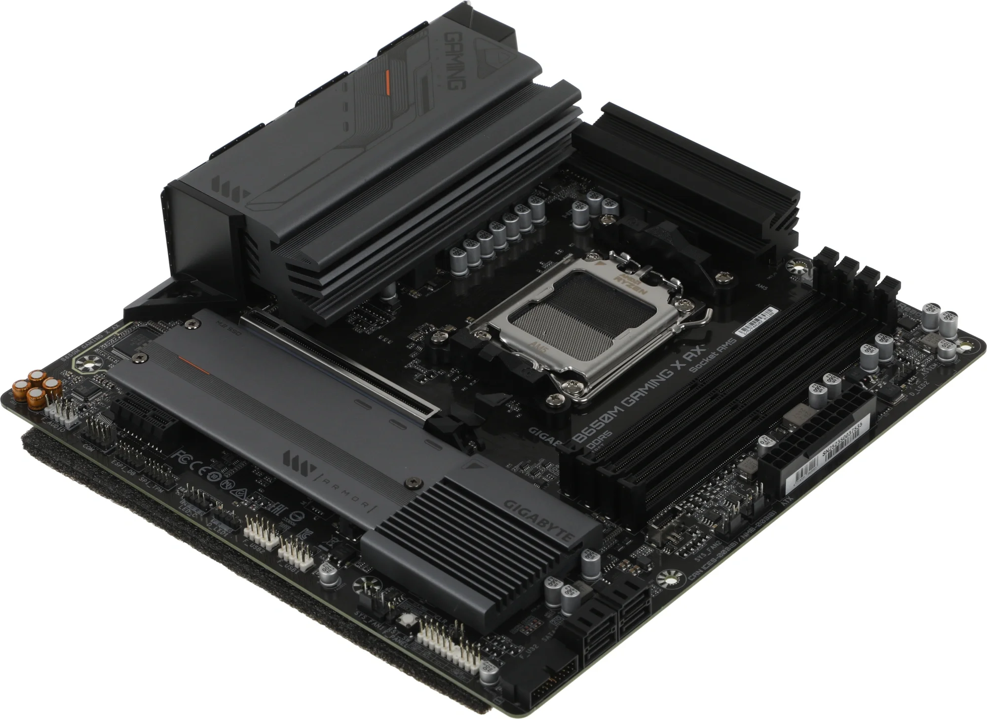 Gigabyte B650M GAMING X AX {Socket AM5, AMD B650, 4xDDR5-5200, HDMI+DP+DP, 1xPCI-Ex16, 1xPCI-Ex1, 4xSATA3(RAID 0/1/10), 2xM.2, 8 Ch Audio, 2.5GLan, WiFi, (4+4)xUSB2.0, (3+2)xUSB3.2, (1+1)xUSB3.2 Type}