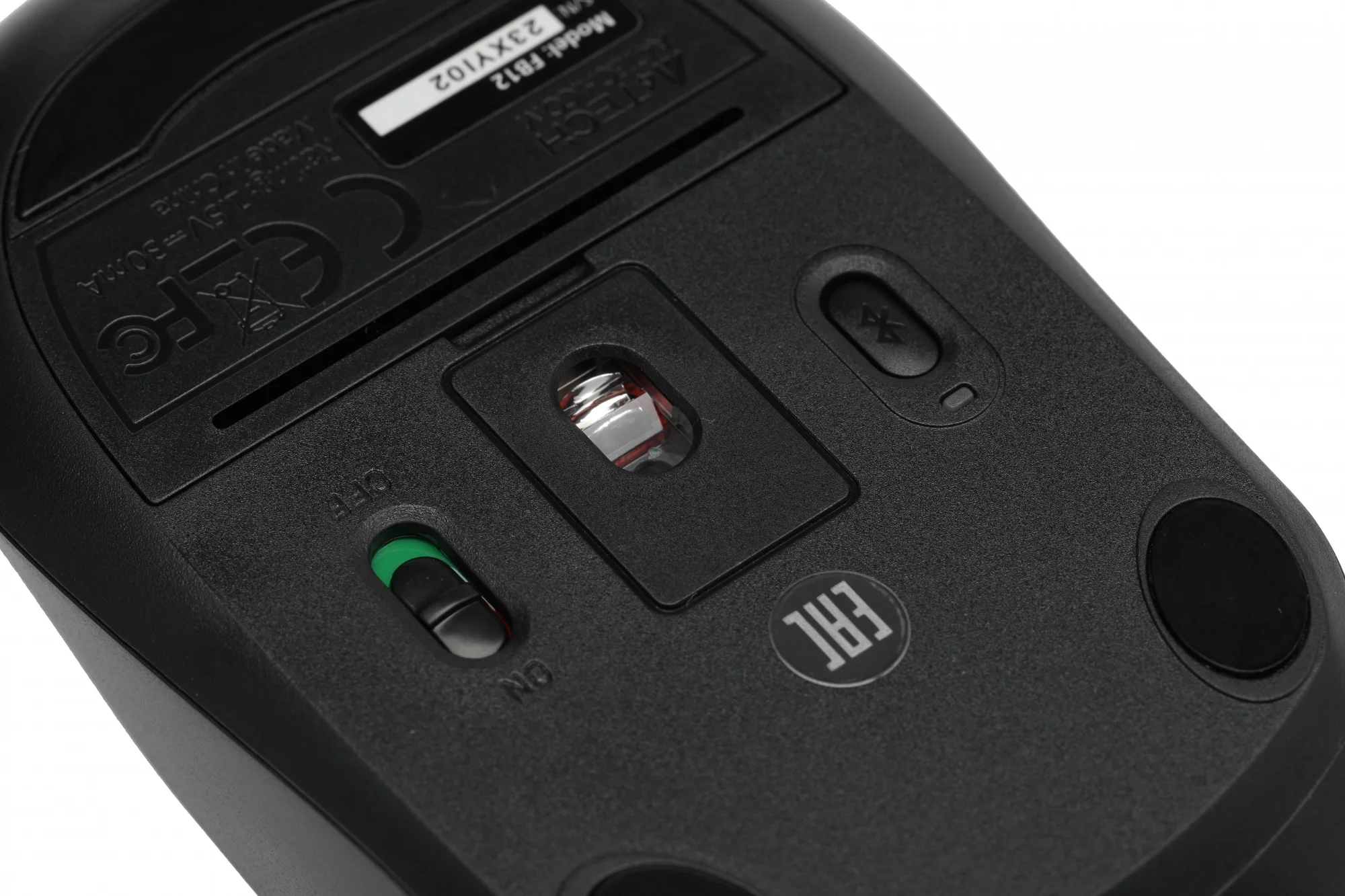 Мышь A4Tech Fstyler FB12 белый/черный оптическая 1200dpi беспров. BT/Radio USB 3but (FB12 PANDA)