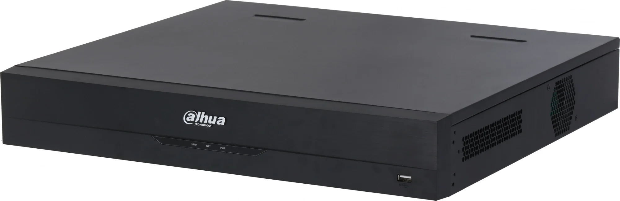 Видеорегистратор IP Dahua DHI-NVR4416-EI, 16-канальный 4K, H.265+ и ИИ. Входящий поток до 256 Мбит/с; разрешение записи до 16 Мп; 4 SATA до 16 ТБ; AI по рекордеру (1?канальное обнаружение и распознавание лиц, 2?канальная защита периметра).