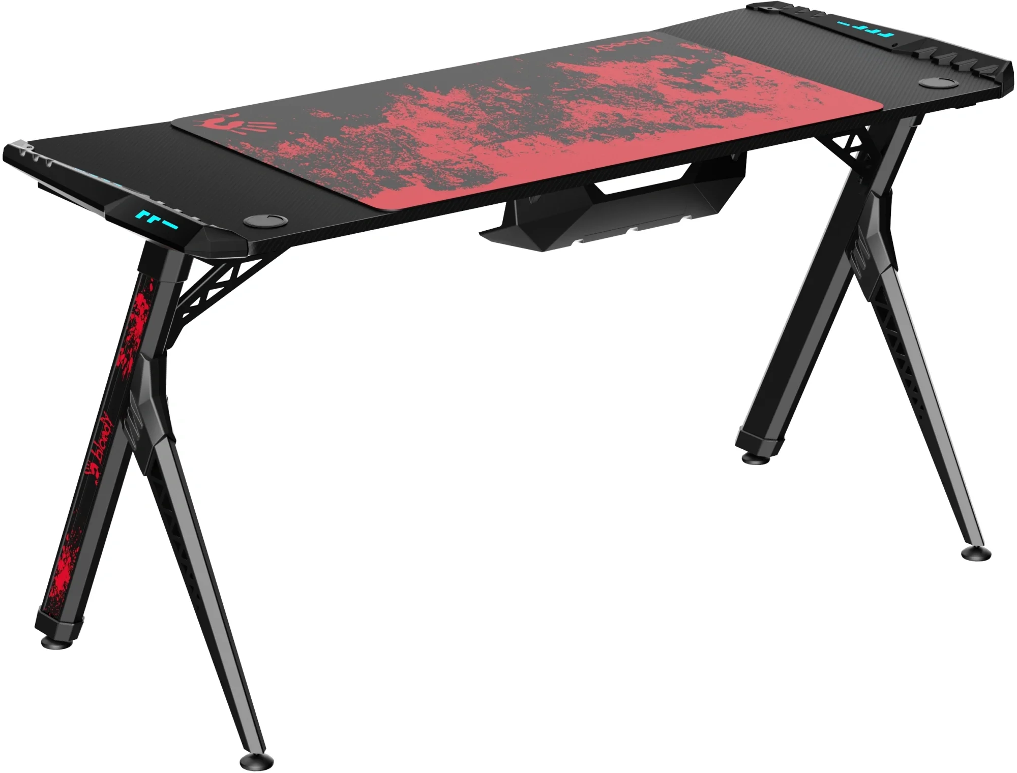 Стол игровой Bloody BD-TB101, 140×75×75см, ЛДСП, карбон