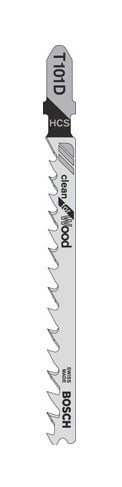 Bosch T101D <2608630032> Набор пилок для лобзика  (дерево, 5 шт)