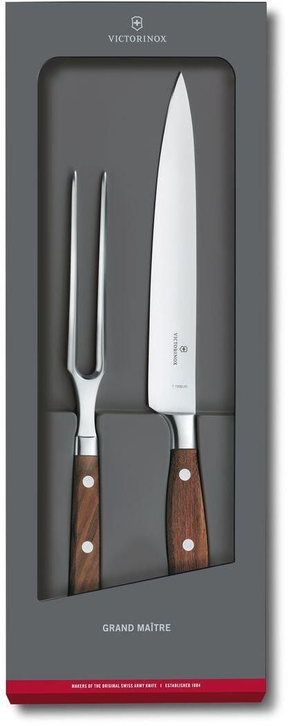 Набор ножей Victorinox 7.7240.2, вилка, дерево, подарочная коробка