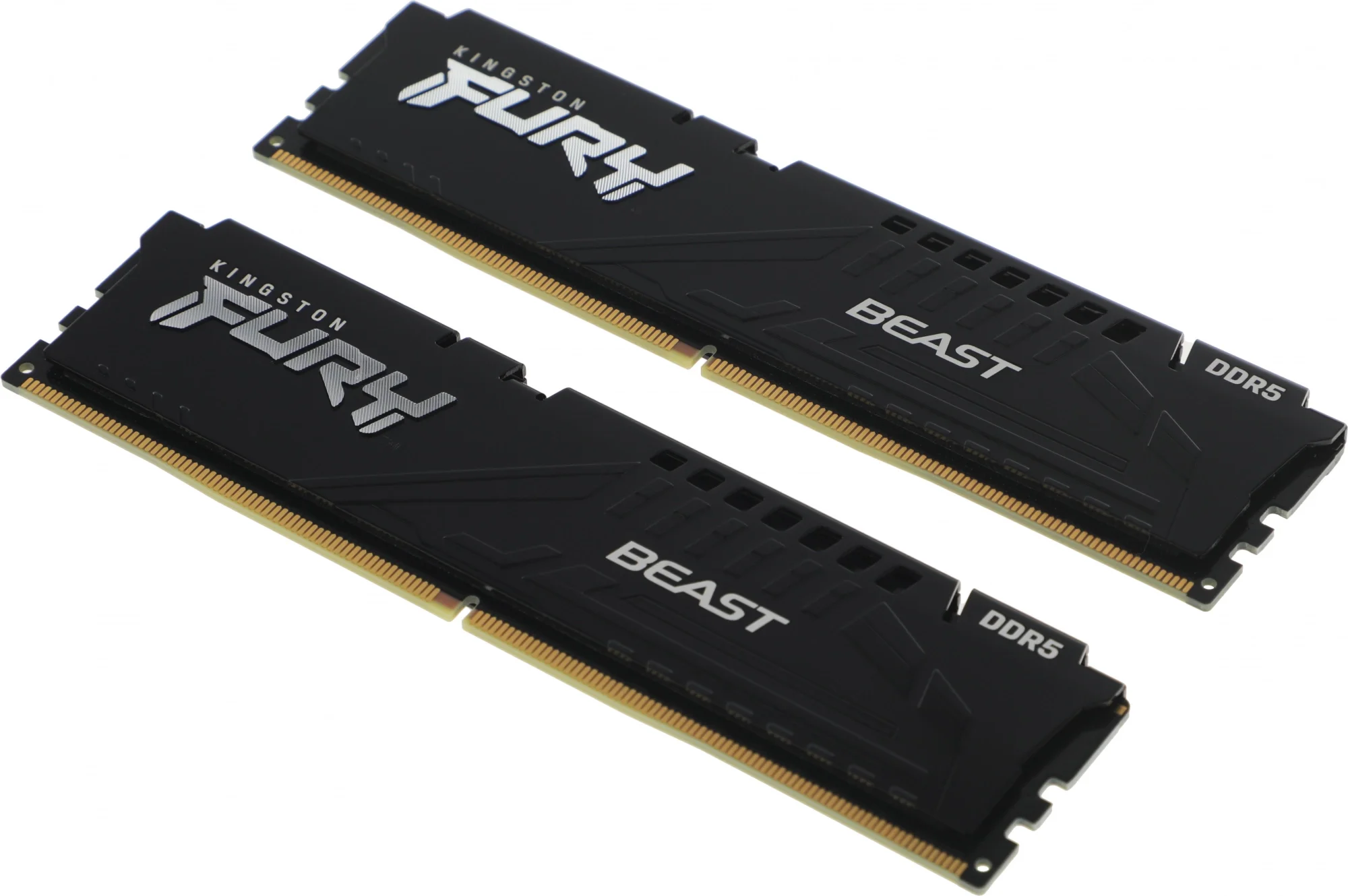 Модуль памяти Kingston 16GBDDR5 5200 DIMM FURY Beast Black XMP Gaming Memory KF552C40BBK2-16 Non-ECC,  CL40, 1.25V, (Kit of 2) 1RX16 40-40-40  288-pin 16Gbit, RTL