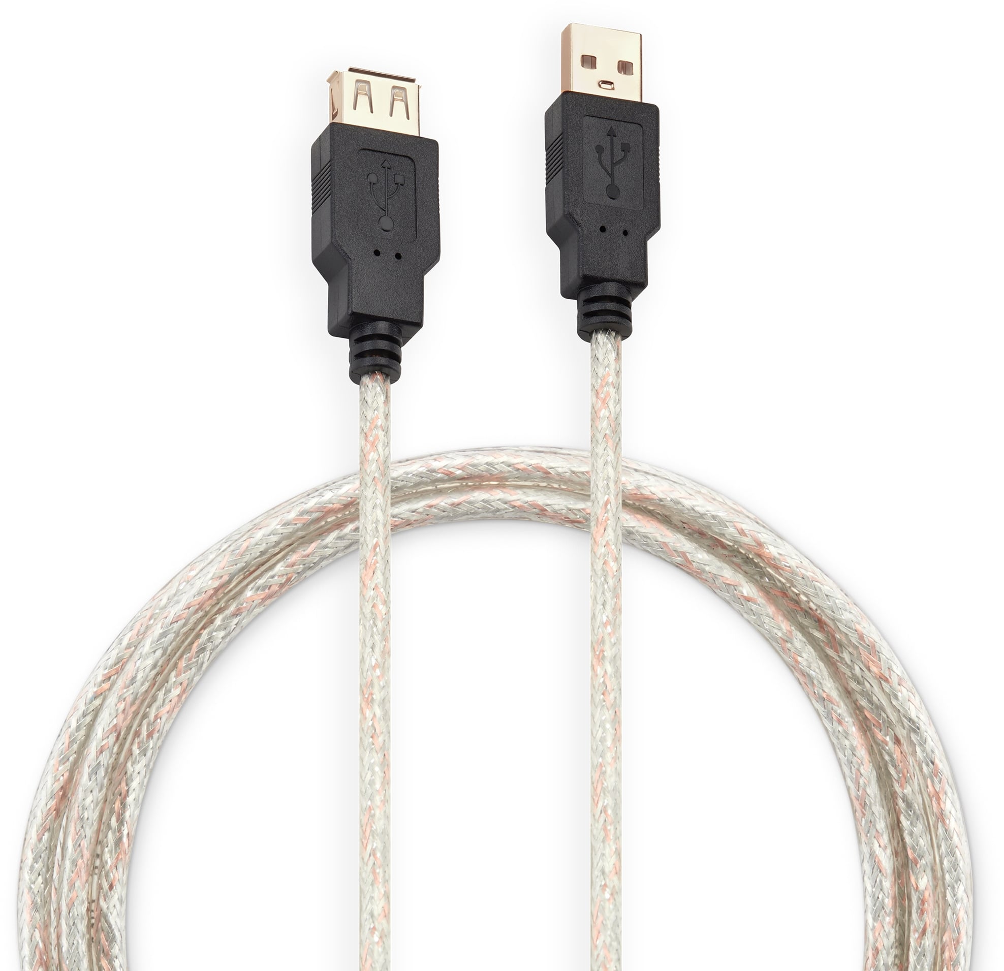 Кабель-удлинитель USB-USB, 1.8м, серый, Buro 817266 (USB2.0-AM-AF-S)