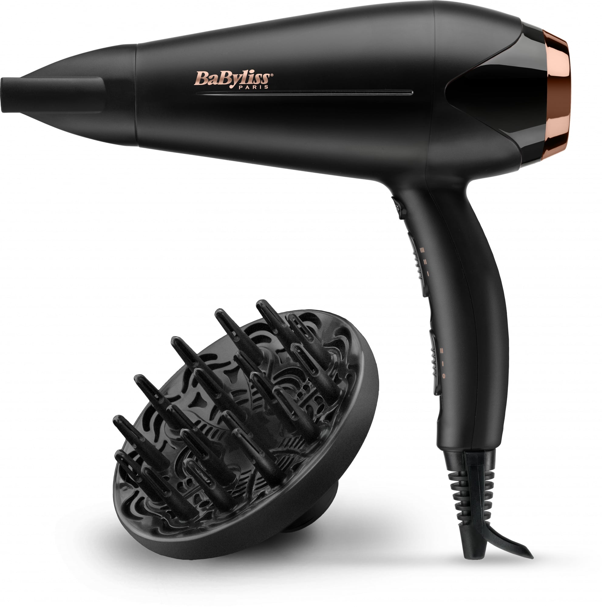Фен Babyliss D570DE  2200Вт  черный/золотистый
